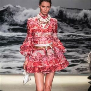 SOLD! ZIMMERMANN Wavelength Linen Silk-blend Dress